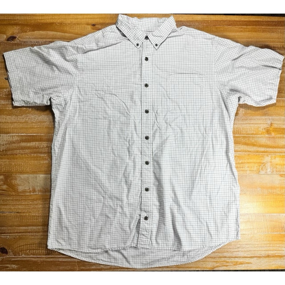 RedHead Shirt‎ Mens 2XL Plaid Button Up Short Sleeve Cotton Shirt Lot Of 2 B2 - Picture 7 of 12